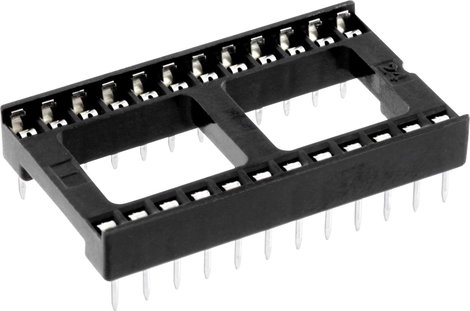 IC foglalat RM 15.24 mm 24 pól., Econ Connect ICFG24
