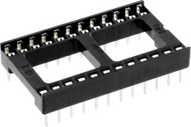 IC foglalat RM 15.24 mm 28 pól., Econ Connect ICFG28