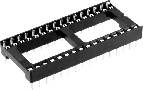 IC foglalat RM 15.24 mm 32 pól., Econ Connect ICFG32