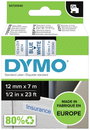 DYMO feliratozószalag D1, 12mm, fehér/kék, S0720540 bélyegkép