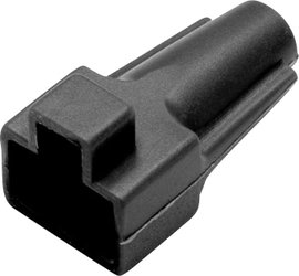 RJ45 8P8C csatlakozó törésgátló, fekete, econ connect KSM8SW