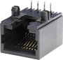 RJ45 aljzat, beépíthető, beforrasztható, fekete, econ connect MEB8/8PL bélyegkép