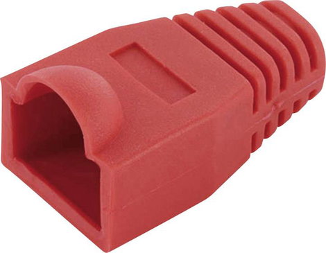 RJ45 csatlakozó törésgátló, piros, econ connect SB8RT