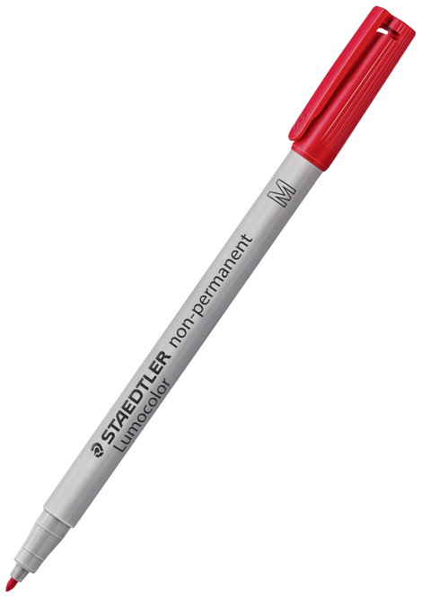 Staedtler Alkoholos filc Lumocolor M non-permanent 315 Kék, Barna, Sárga, Zöld, Narancs, Piros, Feke 3. kép