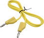 Mérővezeték, 4 mm-es dugó - 4 mm-es dugó, 0,75 m, sárga, VOLTCRAFT MSB-300 3. bélyegkép
