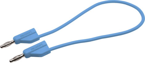Mérővezeték, 4 mm-es dugó - 4 mm-es dugó, 0,25 m, kék, VOLTCRAFT MSB-300 3. kép