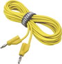 Mérővezeték, 4 mm-es dugó - 4 mm-es dugó, 5 m, sárga, VOLTCRAFT MSB-300 3. bélyegkép
