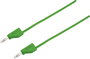 Mérővezeték, 4 mm-es dugó - 4 mm-es dugó, 5 m, zöld, VOLTCRAFT MSB-300 bélyegkép