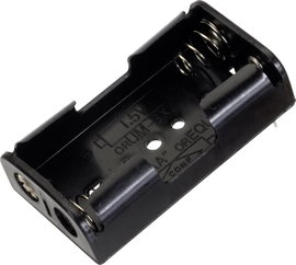 Elemtartó ceruzaelemhez 2x AA, nyákba forrasztható, TRU COMPONENTS BH-321-1P