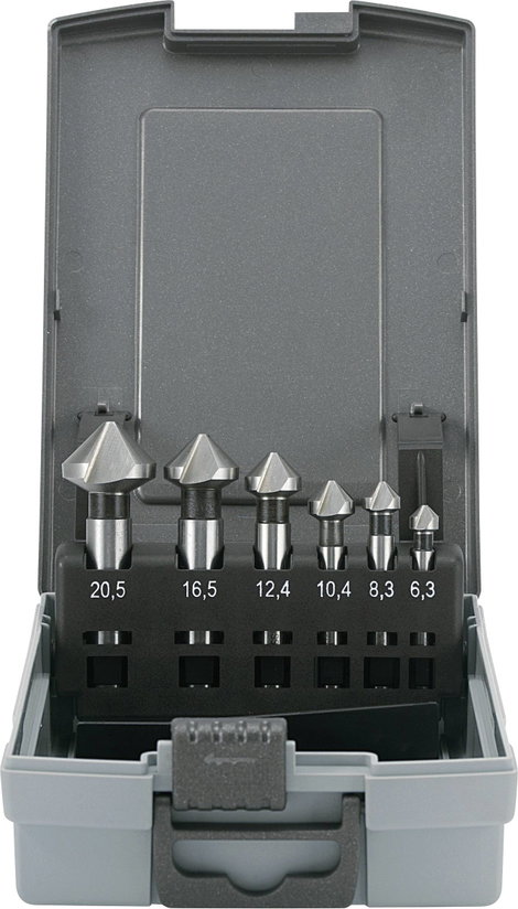 HSS kúpos süllyesztő készlet, 90°, 6 részes, Toolcraft 1614138