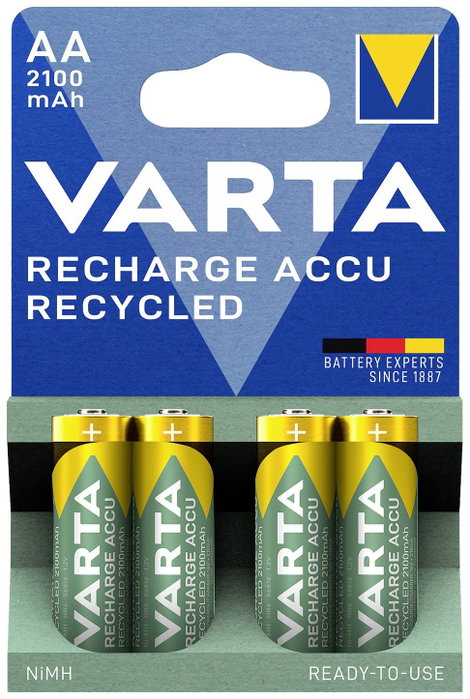 Ceruzaakku AA NiMH Varta Recycled Ready to Use 2000 mAh 1.2 V 4 db