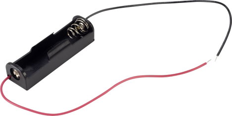 Elemtartó ceruzaelemhez 1x AA, vezetékes, TRU COMPONENTS BH-311-1A