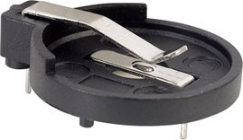 Gombelem tartó CR2032 elemhez, nyákba forrasztható, TRU COMPONENTS CH26-2032LF