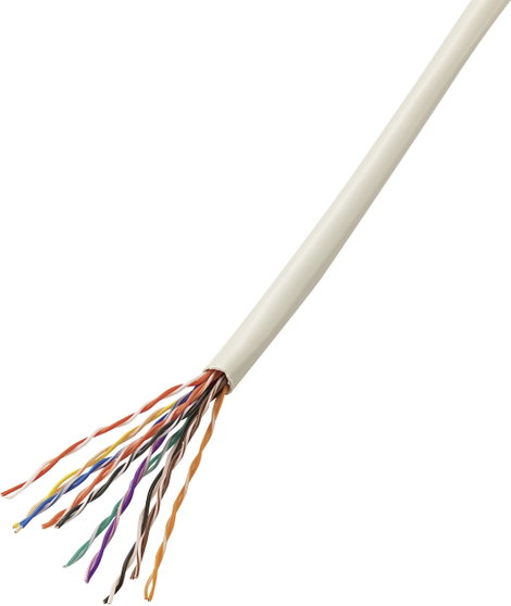 Telefonkábel, J-Y(ST)Y CCA 10 x 2 x 0,6 mm², szürke 50m, Tru Components