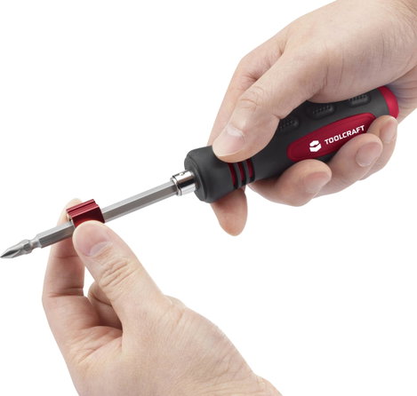 Bit csavarhúzó, egyenes és kereszthornyú, Toolcraft 3. kép