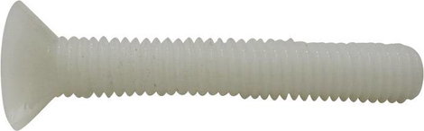 Toolcraft süllyesztett fejű, egyenes hornyú műanyag csavar, M4 x 20 mm, DIN 963, 10 db 2. kép