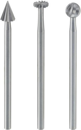 Proxxon Micromot 3db-os vanádium-acél anygú, kisgépekbe rakható maróstift készlet