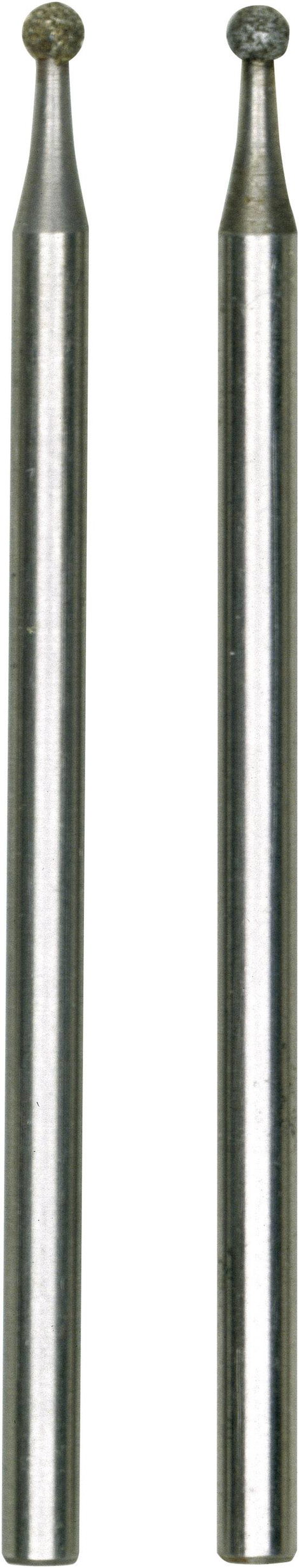 Proxxon Micromot 28222 2db 1,8mm átmérőjű gyémánt bevonatú, gömbfejű csiszolóstift, gravírozó stift