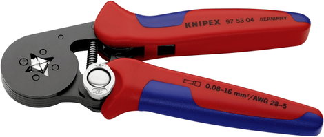 Önbeálló krimpelőfogó érvéghüvelyekhez Knipex 975304 4. kép