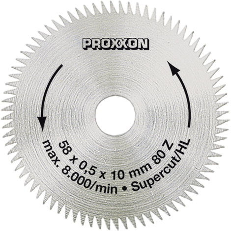 Proxxon Micromot körfűrészlap 58mm 80fogas