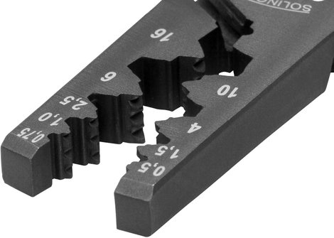 Érvéghüvely krimpelő fogó 0.5 - 16 mm² NWS 10901 N 5. kép