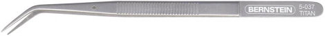 Hajlított hegyű titán csipesz, precíziós műszerész csipesz 150 mm Bernstein 5-037