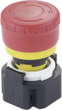 IDEC vészkikapcsoló gomb, Ø16 mm, 250V, 3A, 3 nyitó, 1 záró, XA1E-BV313R bélyegkép