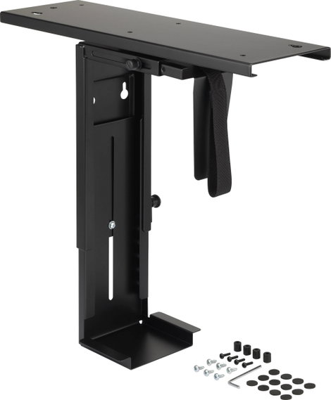 Asztallap alá szerelhető számítógép tartó, 485 x 147 x 365 mm, fekete, Speaka Professional SP-635355 4. kép
