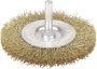 SÁRGARÉZ KORONG DRÓTKEFE 75 X 10 MM bélyegkép