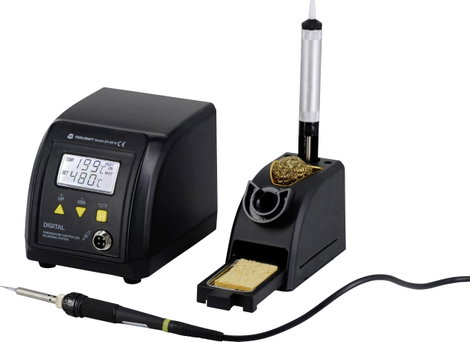 Digitális forrasztóállomás 60 W 160 - 480 °C, Basetech