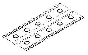 Hűtőlamella QuickCool QV-FI-130-10-6 (Sz x Ma x Mé) 55 x 130 x 0.3 mm Furat Ø 6 mm 2. kép