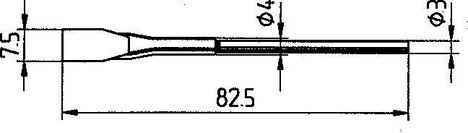 Kiforrasztó pákahegy pár, 422FD3/452FDLF075 2. kép