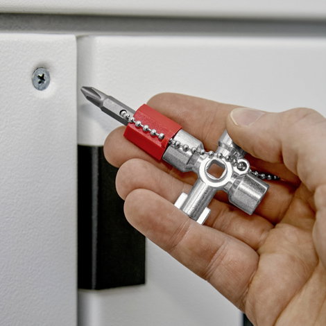 Elektromos kapcsolószekrény kulcs mini, Knipex 00 11 02 16. kép