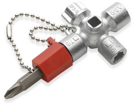 Elektromos kapcsolószekrény kulcs mini, Knipex 00 11 02