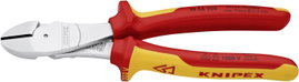 Knipex 74 06 200 VDE szigetelt erőkímélő oldalcsípőfogó 200 mm