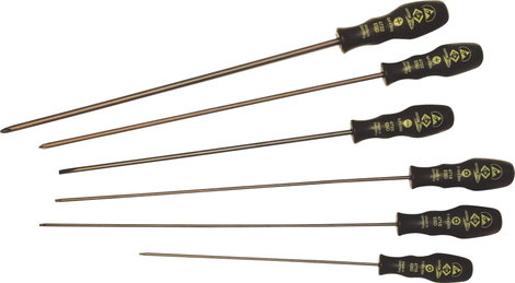 6 részes Csavarhúzó készlet, egyenes pengéjű, csillag-PH/TORX®, ESD