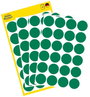 Öntapadós jelölő címke, kerek 18 mm átmérőjű, 96 db-os készlet, zöld, Avery-Zweckform 3006 bélyegkép