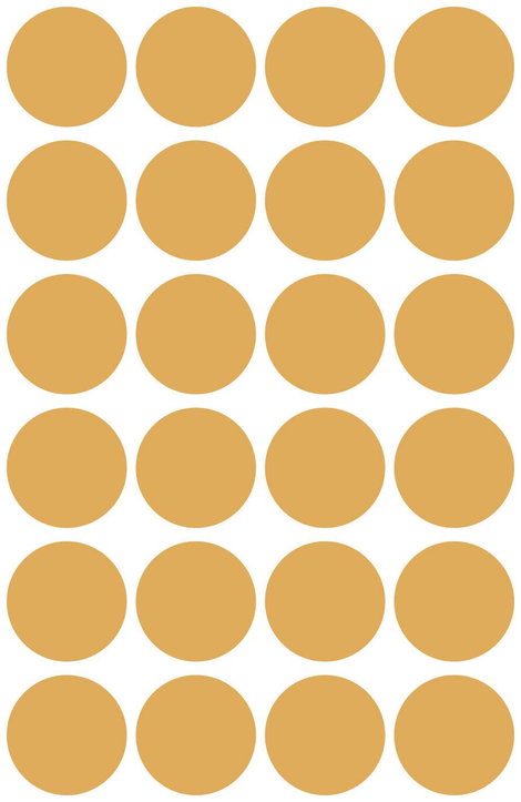 Öntapadós jelölő címke, kerek 18 mm átmérőjű, 96 db-os készlet, fényes narancs, Avery-Zweckform 3173 2. kép