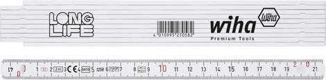 Colostok, colstok, összecsukható műanyag vonalzó 2 m Wiha 27057