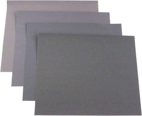 kwb 812329 Kézi csiszolópapír készlet Szemcsézet (num) 180, 240, 400, 600 (H x Sz) 280 mm x 230 mm 2