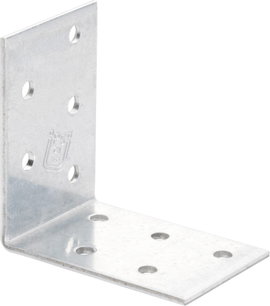 TOOLCRAFT Perforált lemezszög 60 x 60 x 40 mm 60 mm Acél 1 db
