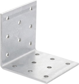 TOOLCRAFT Perforált lemezszög 60 x 60 x 60 mm 60 mm Acél 1 db