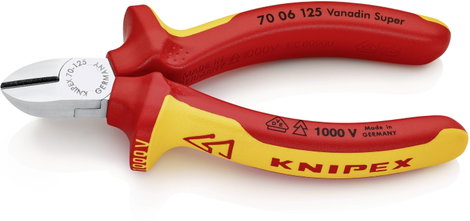 VDE oldalcsípőfogó Knipex 70 06 125 2. kép