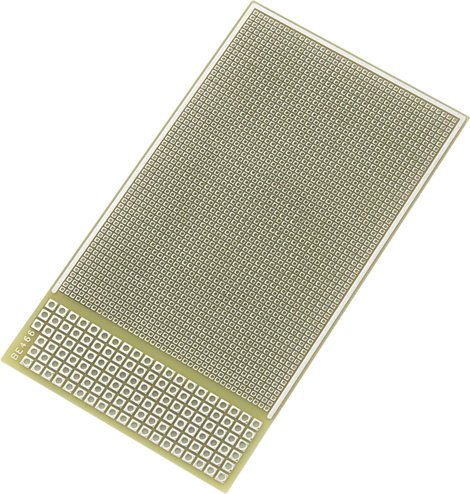 IC panel Epoxi (H x Sz) 95 mm x 53 mm 35 µm Raszterméret 1.27 mm TRU COMPONENTS SU520884 1 db