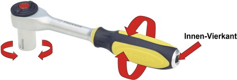 Proxxon 23082 Rotary ipari racsnis dugókulcs 6,3mm (1/4”) 5. kép