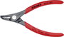 KNIPEX precíziós biztosítógyűrű fogó külső gyűrűkhöz, 3-10 mm, 49 11/49 21 A01 2. bélyegkép