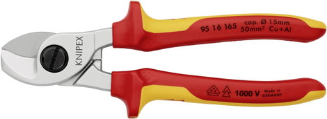 VDE kábelolló Knipex 95 16 165 2. kép