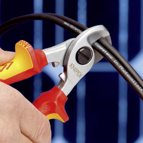 VDE kábelolló Knipex 95 16 165 5. kép