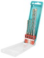 SDS-Plus Ütvefúró készlet 4 részes 5/6/8/10mm 110/160mm hosszú Heller Bionic 16490 0 2. bélyegkép