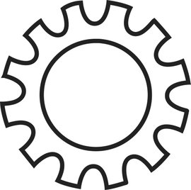 Toolcraft horganyzott acél fogazott alátét, külső fogazású, M4, DIN 6797, 100 db